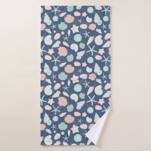 Kustschelpen Strand & Oceaan Design Badhanddoek (Badhanddoek)