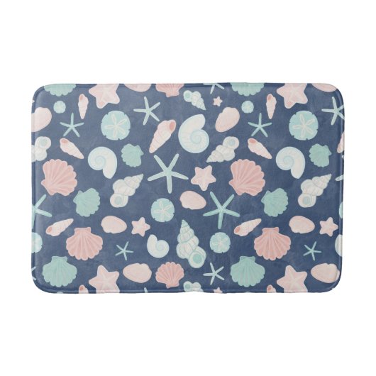 Kustschelpen Strand & Oceaan Design Badmat (Voorkant)