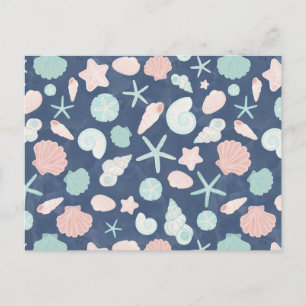 Kustschelpen Strand & Oceaan Design Briefkaart