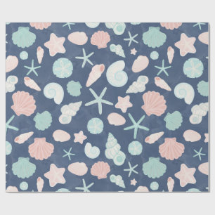Kustschelpen Strand & Oceaan Design Cadeaupapier