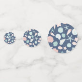 Kustschelpen Strand & Oceaan Design Confetti (Achterkanten)
