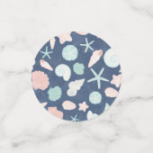 Kustschelpen Strand & Oceaan Design Confetti (Kleine voorkant)