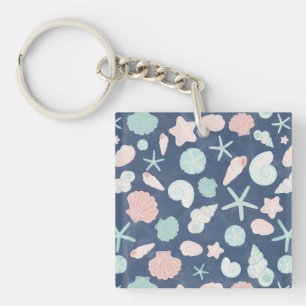 Kustschelpen Strand & Oceaan Design Sleutelhanger