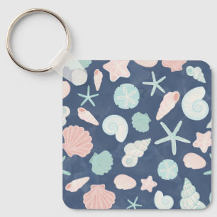 Kustschelpen Strand & Oceaan Design Sleutelhanger