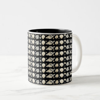 Kustschelpenpatroon Tweekleurige Koffiemok