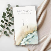 Kustscherm met golven van het Zee Zand Beach Hair  Visitekaartje