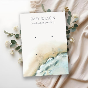 Kustscherm met golven voor Zee Zand Beach 2 Visitekaartje