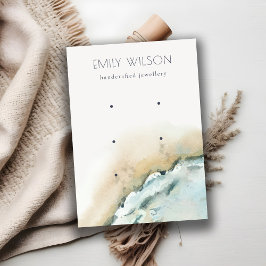 Kustscherm met golven voor Zee Zand Beach 3 Visitekaartje