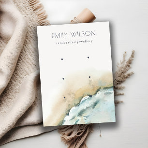 Kustscherm met golven voor Zee Zand Beach 3 Visitekaartje