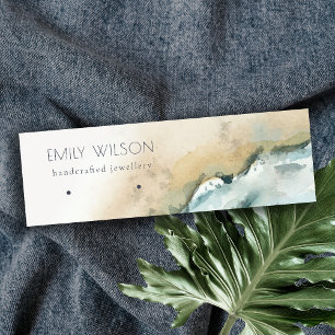 Kustscherm met golven voor Zee Zandband Mini Visitekaartje