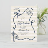 Kustschets  Golflijn Kader Gradiënt Kaart (Staand voorkant)