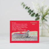 KUSTSCHIJNSEL BRIEFKAART/ALLES WAT IK WIL VOOR CHR FEESTDAGENKAART (Staand voorkant)