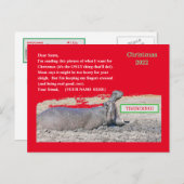 KUSTSCHIJNSEL BRIEFKAART/ALLES WAT IK WIL VOOR CHR FEESTDAGENKAART (Voorkant / Achterkant)