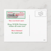 KUSTSCHIJNSEL BRIEFKAART/ALLES WAT IK WIL VOOR CHR FEESTDAGENKAART (Achterkant)