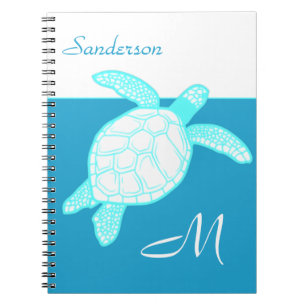 Kustschildpad Blauw Blauwgroen Notitieboek