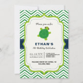 KUSTschildpad groene blauwe kawaii kinder jongens  Kaart (Voorkant)