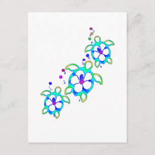 Kustschildpad Honu Hawaiian Briefkaart