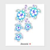 Kustschildpad Honu Hawaiian Sticker (Vel)