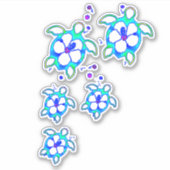 Kustschildpad Honu Hawaiian Sticker (Voorkant)