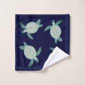 Kustschildpad (Nautical Coastal Zee) Bad Handdoek (Wasdoekje)