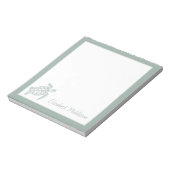 Kustschildpad voor de Zee van de Kustzee, geperson Notitieblok (Linkerzijde)