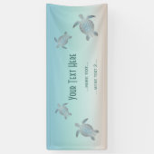 Kustschildpadden met aangrijpende stijl spandoek (Verticaal)