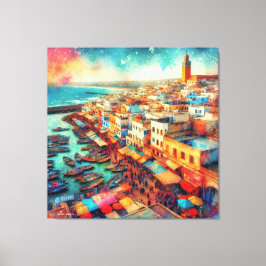 Kustschoonheid van Asilah – Marokko Canvas Afdruk
