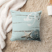 Kustschors, aquavia, blauwe zeesterren kussen (Deken)