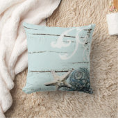 Kustschors, aquavia, blauwe zeesterren kussen (Deken)