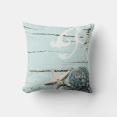 Kustschors, aquavia, blauwe zeesterren kussen (Voorkant)