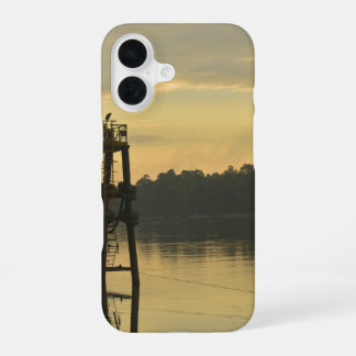Kustsereniteit Print Knip Naai - Zonsondergang Mom iPhone 16 Hoesje
