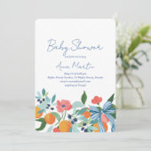 Kustsfeer Baby Shower Kaart (Staand voorkant)