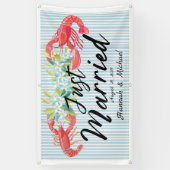 Kustsfeer Bloemen Net Getrouwd Auto Banner (Verticaal)