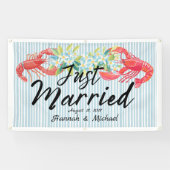 Kustsfeer Bloemen Net Getrouwd Auto Banner (Horizontaal)