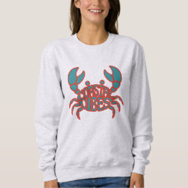 Kustsfeer Krab Zomer Strand Trui
