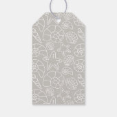 Kustshell Kerstkrans Monogram Cadeaulabel (Achterkant)