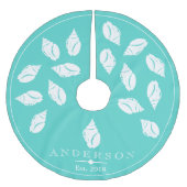 Kustspiraal Seashell & Zee Glass Green | Aangepast Kerstboom Rok (Voorkant)