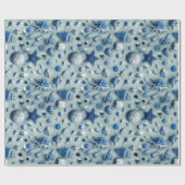 Kuststaarvis en zeehondenstrand Foto Indigo Cadeaupapier (Vlak)