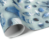 Kuststaarvis en zeehondenstrand Foto Indigo Cadeaupapier (Rol Hoek)