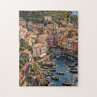 Kuststad aan de klif legpuzzel