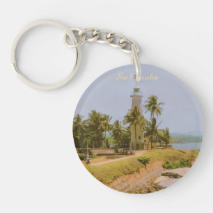 Kuststad Galle, Sri Lanka Reis Souvenir Sleutelhanger