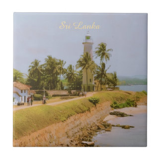 Kuststad Galle, Sri Lanka Reis Souvenir Tegeltje