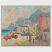 Kuststad in Spanje ( landschap) Cadeaupapier (Vlak)