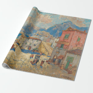 Kuststad in Spanje ( landschap) Cadeaupapier