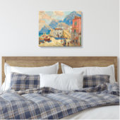 Kuststad in Spanje ( landschap) Canvas Afdruk (Insitu (Slaapkamer))