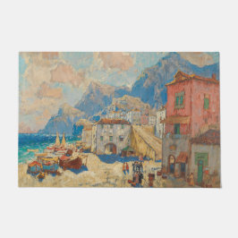 Kuststad in Spanje ( landschap) Deurmat