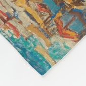 Kuststad in Spanje ( landschap) Fleece Deken (Hoek)