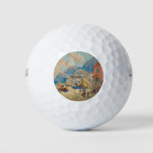 Kuststad in Spanje ( landschap) Golfballen (Voorkant)