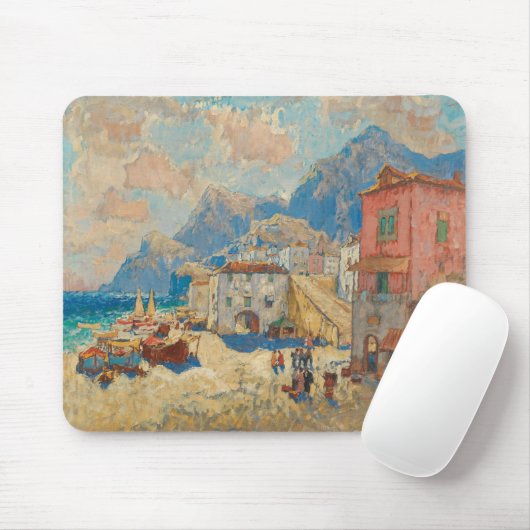 Kuststad in Spanje ( landschap) Muismat (Met muis)