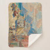 Kuststad in Spanje ( landschap) Sherpa Deken (Voorkant)